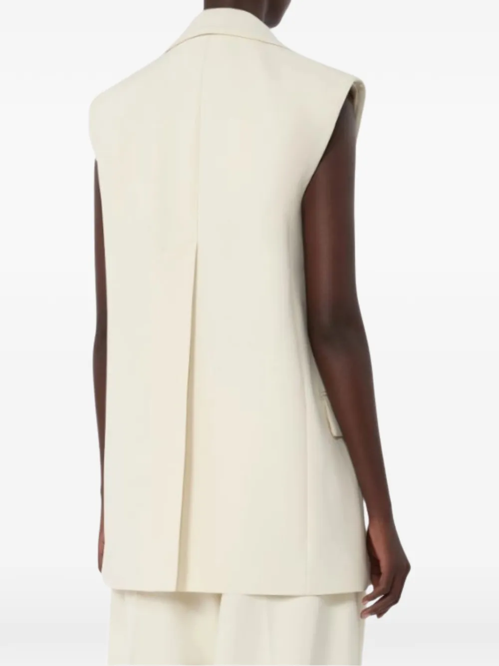Sportmax Mouwloze getailleerde bodywarmer Beige