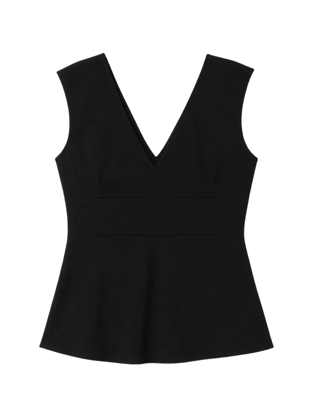 Max Mara V-neck top - Schwarz