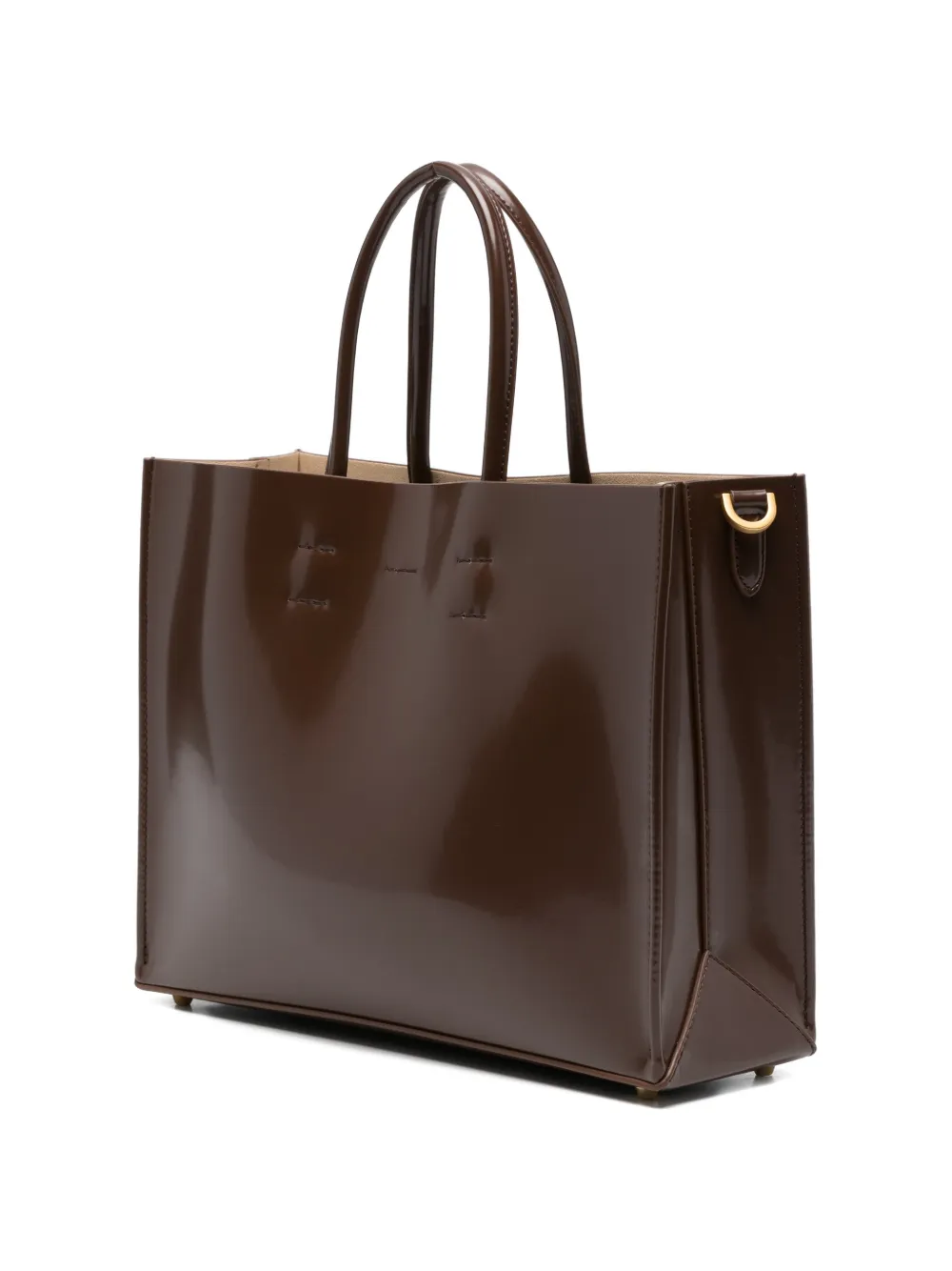  Nº21 Horizontal Logo Tote Bag - Brown 