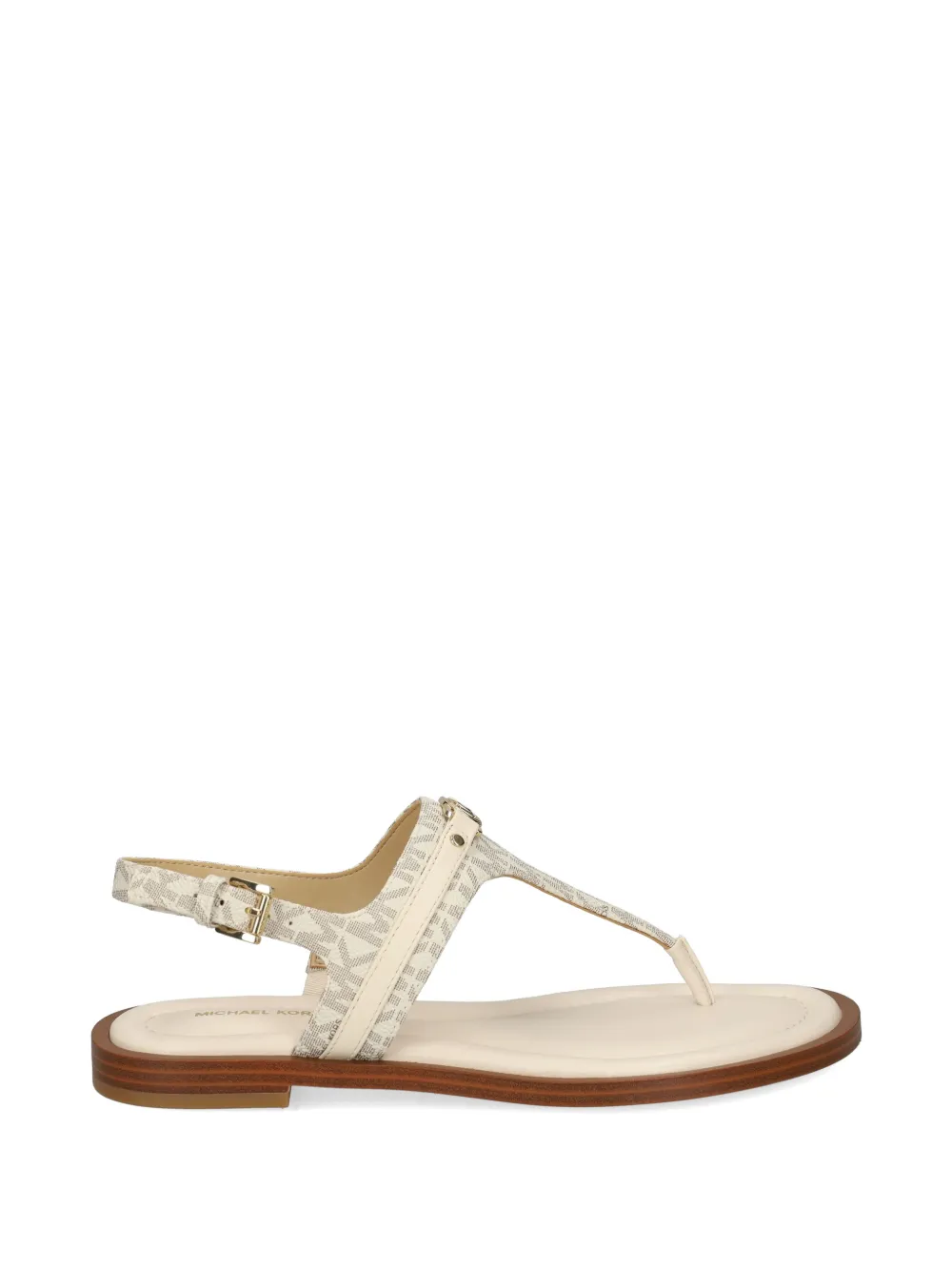Michael Kors Mandy sandalen met T-bandje Beige