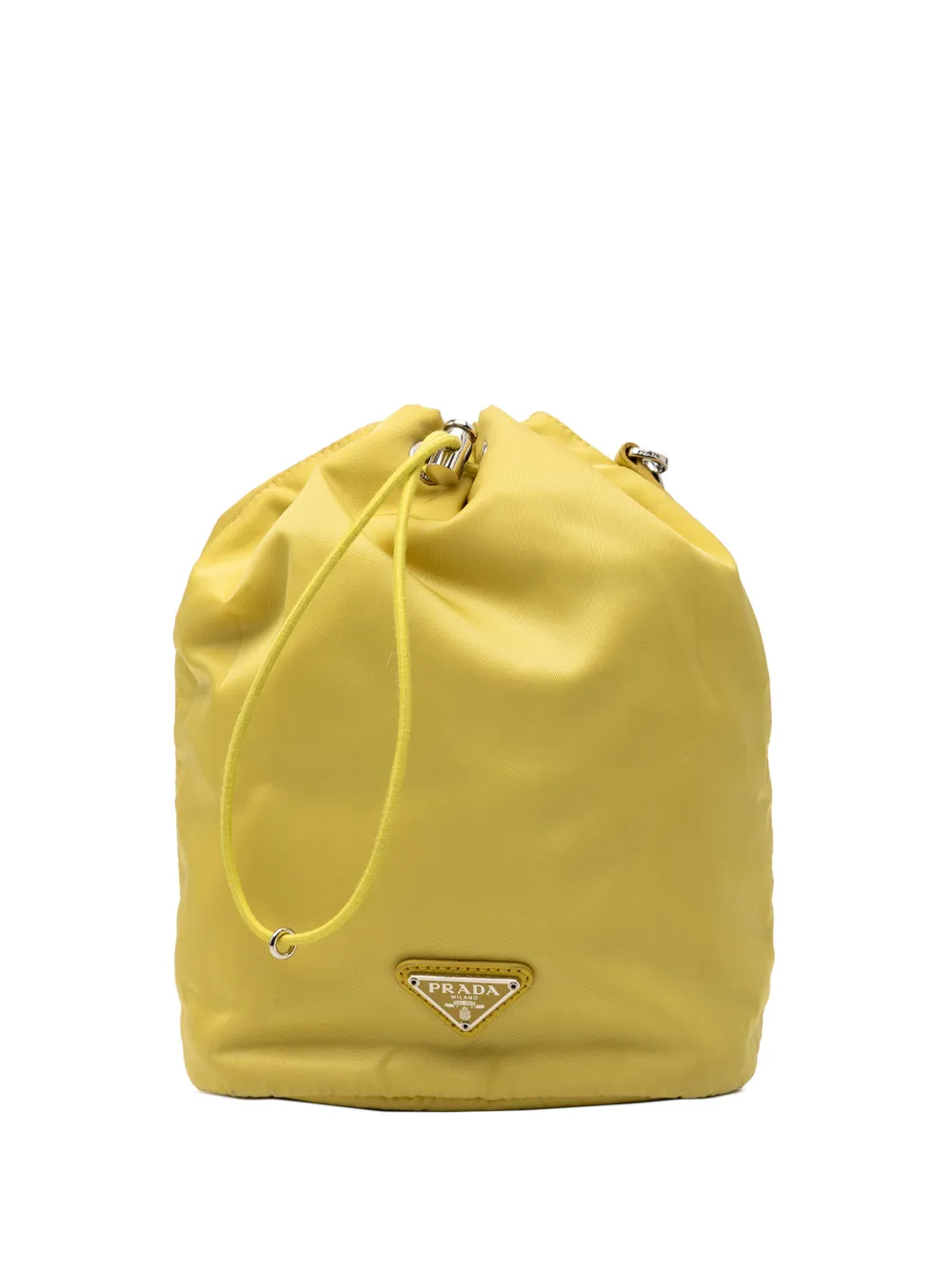 Prada Pre-Owned 2000-2013 Tessuto Drawstring Wristlet pouch - Giallo