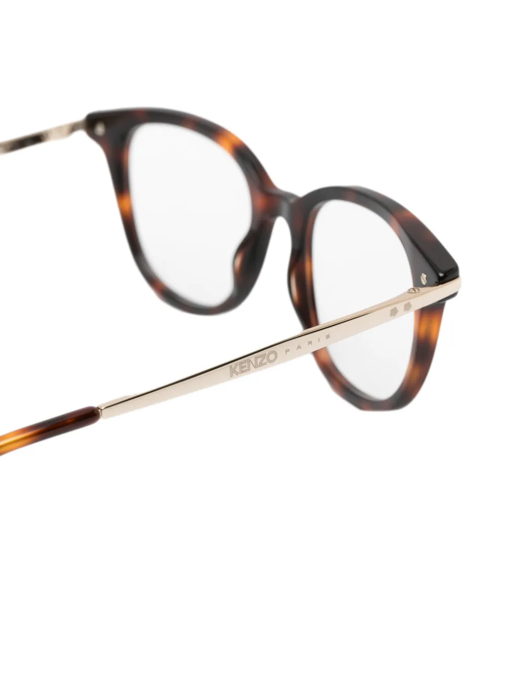 Kenzo Bril met logodetail Bruin