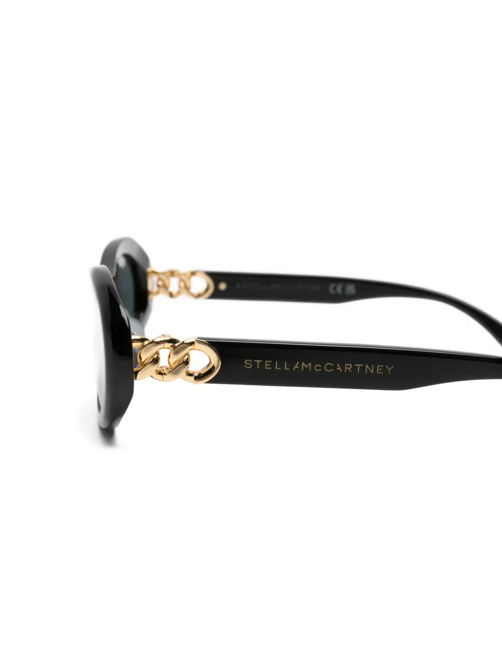Stella McCartney Eyewear Zonnebril met kettingdetail Zwart