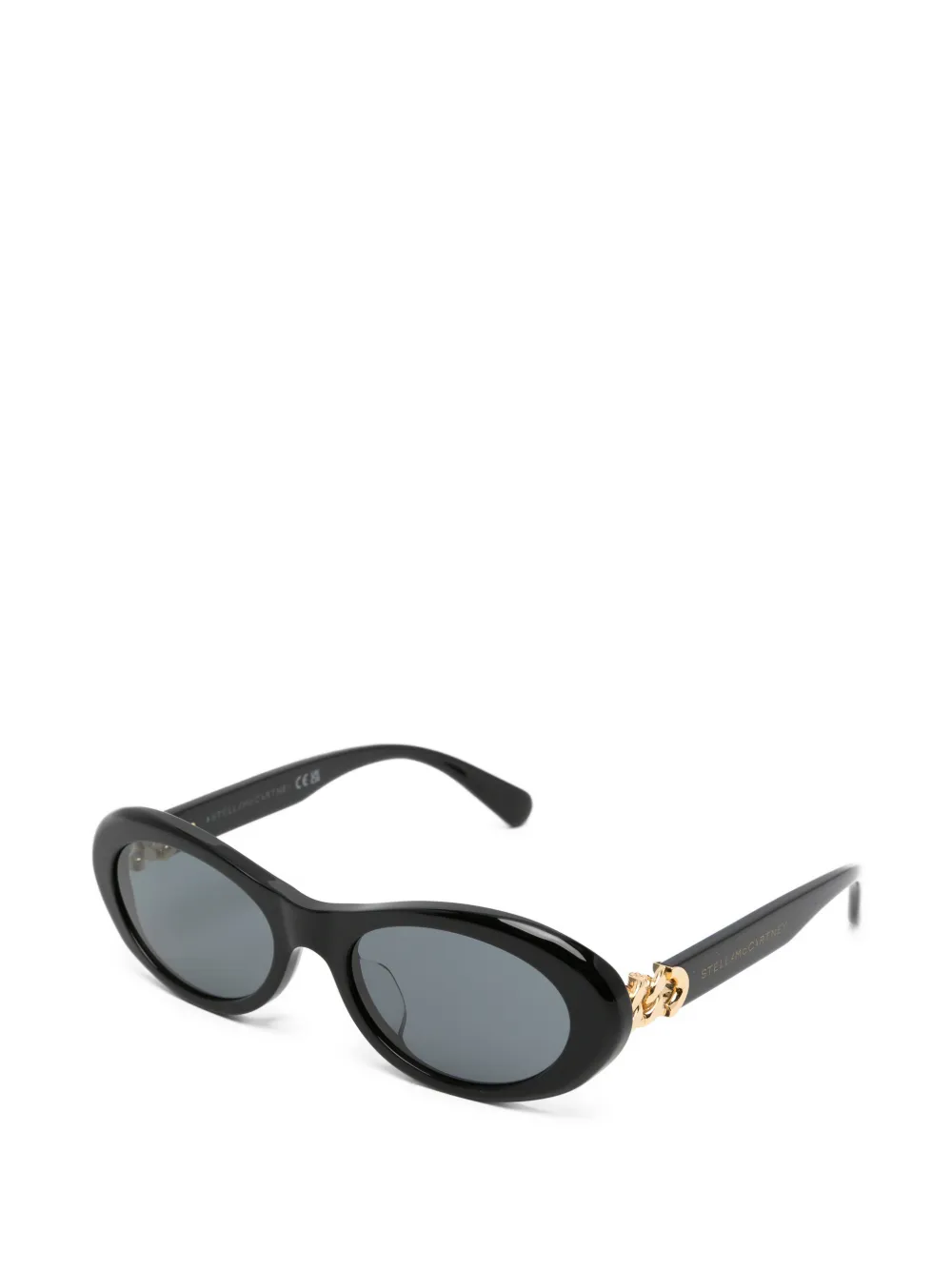 Stella McCartney Eyewear Zonnebril met kettingdetail Zwart