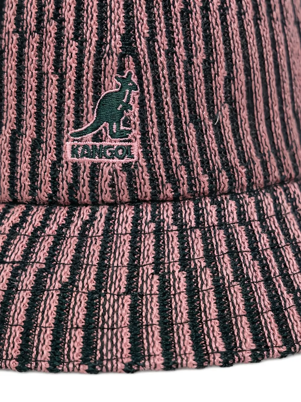 Kangol Gestreepte hoed met logo Roze