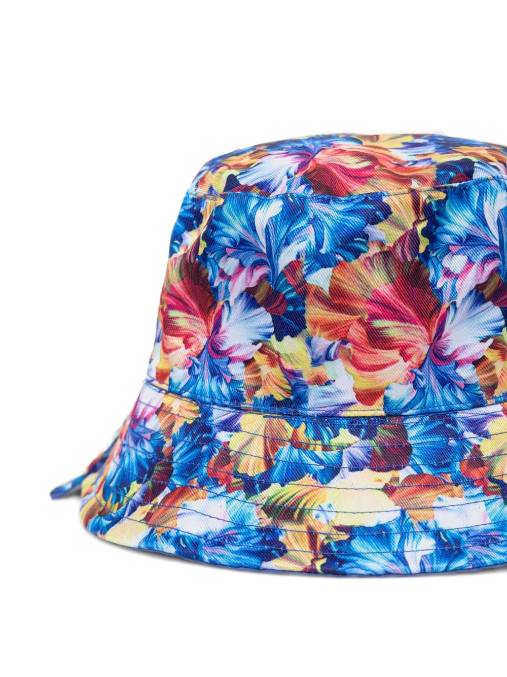 Kangol Vissershoed met bloemenprint Blauw