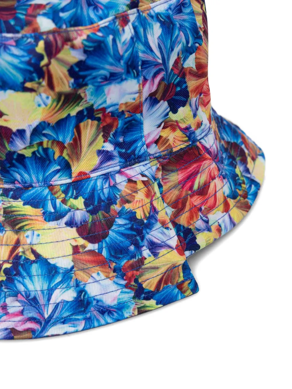 Kangol Vissershoed met bloemenprint Blauw