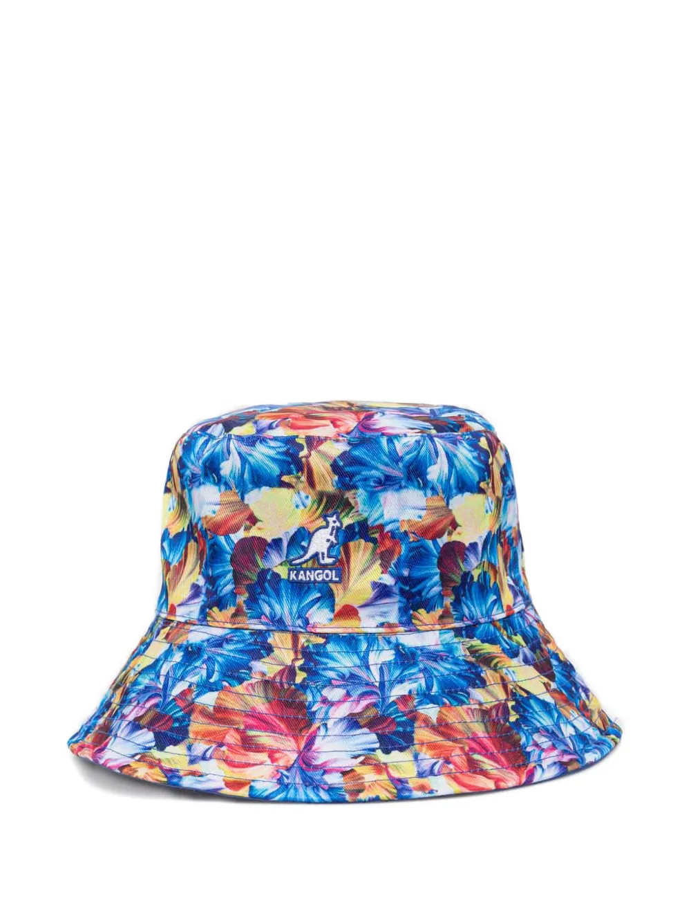 Kangol floral-print reversible bucket hat - Blu