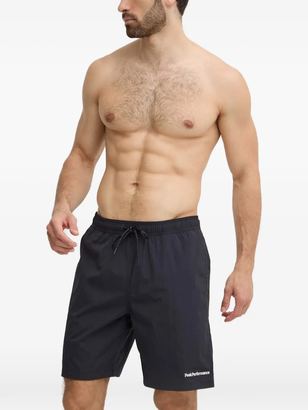 Peak Performance Zwembroek met geborduurd logo Zwart