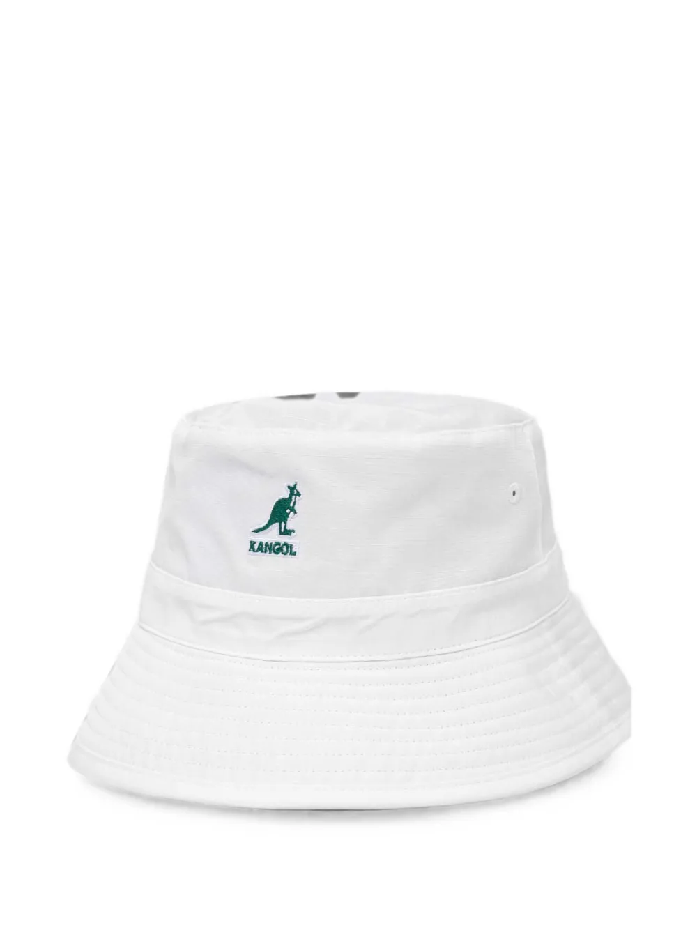 Kangol Omkeerbare vissershoed met geborduurd logo Groen