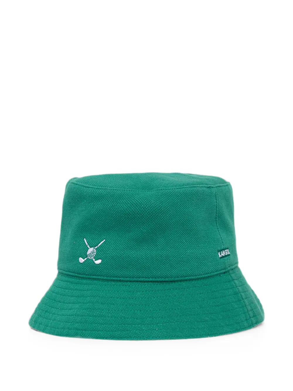 Kangol Omkeerbare vissershoed met geborduurd logo Groen