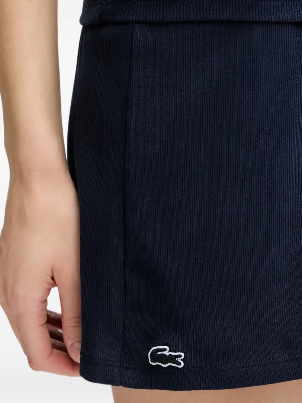 Lacoste Geribbelde katoenen pyjama Blauw