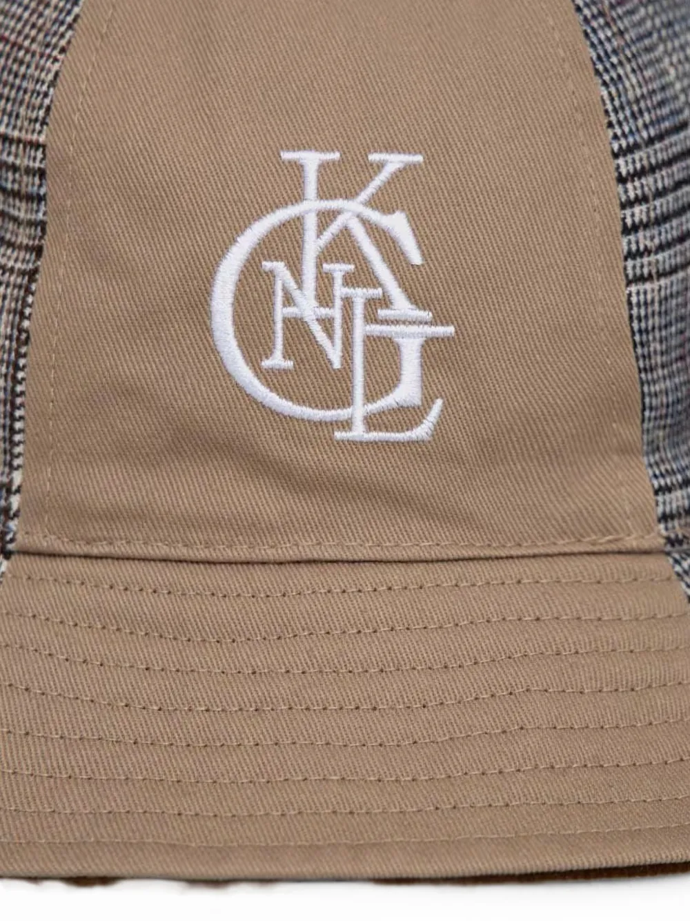 Kangol Hoed met geruit vlak Beige