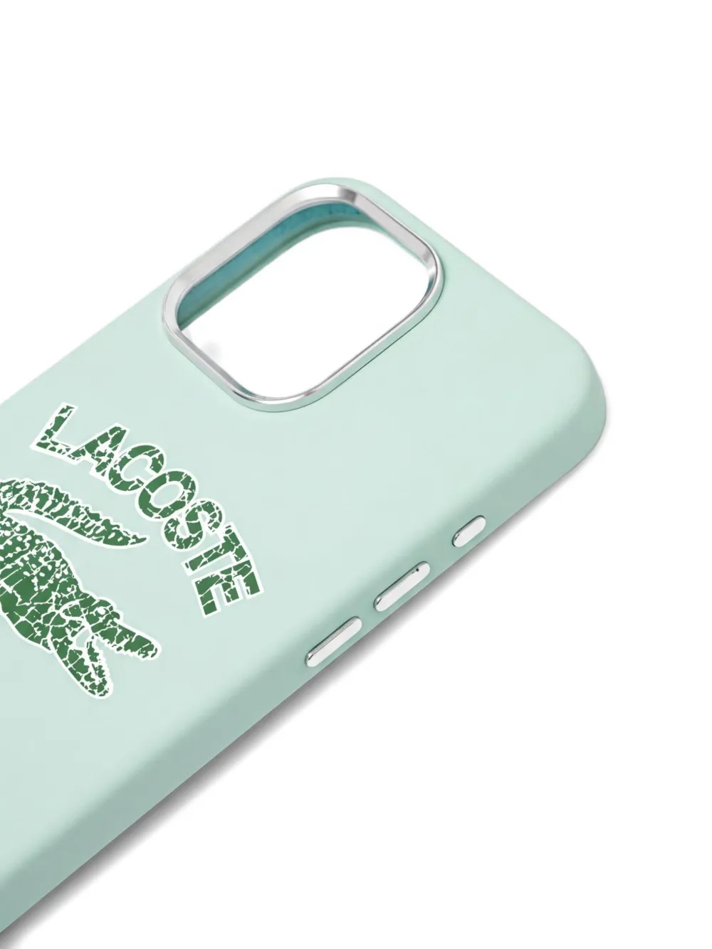 Lacoste iPhone 16 Pro Max telefoonhoesje met logo-print Groen