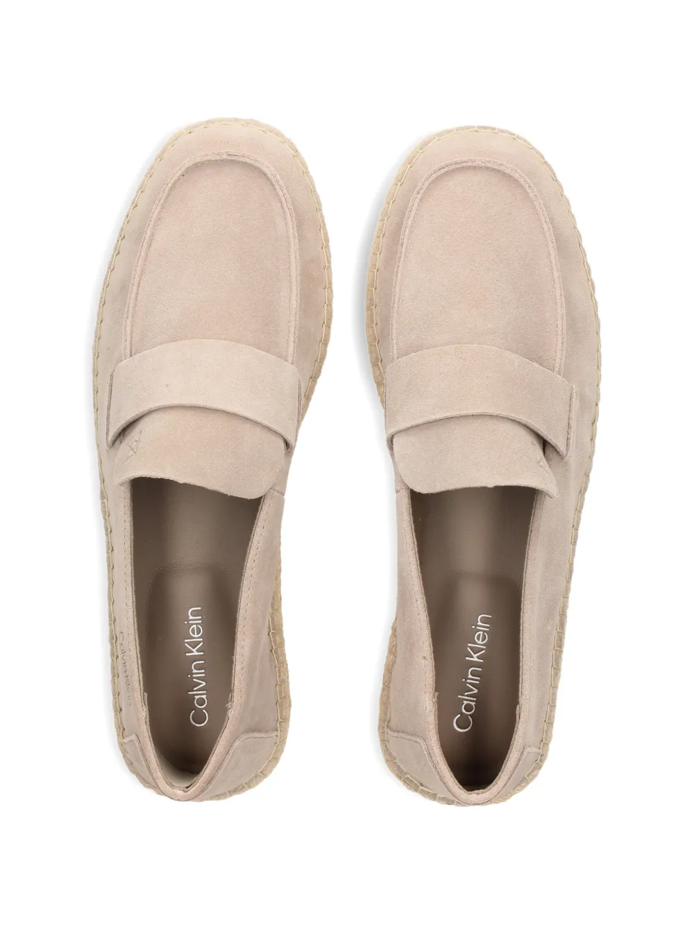 Calvin Klein Suède espadrilles Beige
