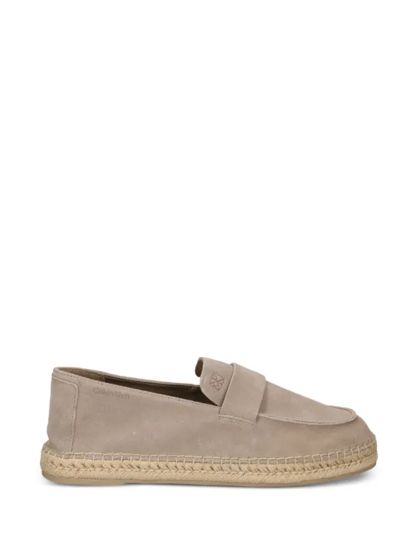 Calvin Klein Suede Espadrilles in Neutrals