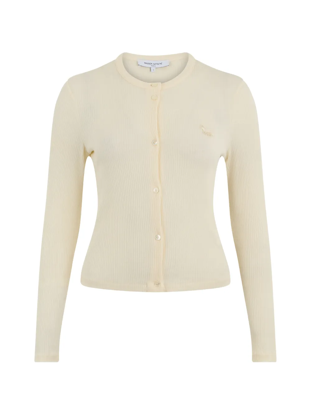 Maison Kitsuné logo-detail cardigan - Toni neutri