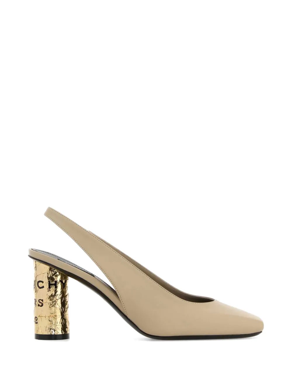 Givenchy leather tape pumps Beige