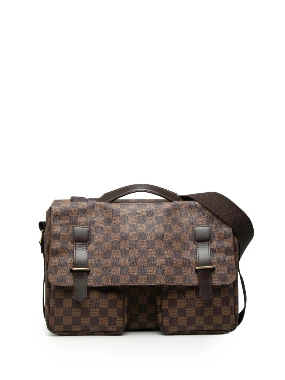 Louis Vuitton Pre-Owned 2000 Damier Ebene Broadway satchel - Marrone