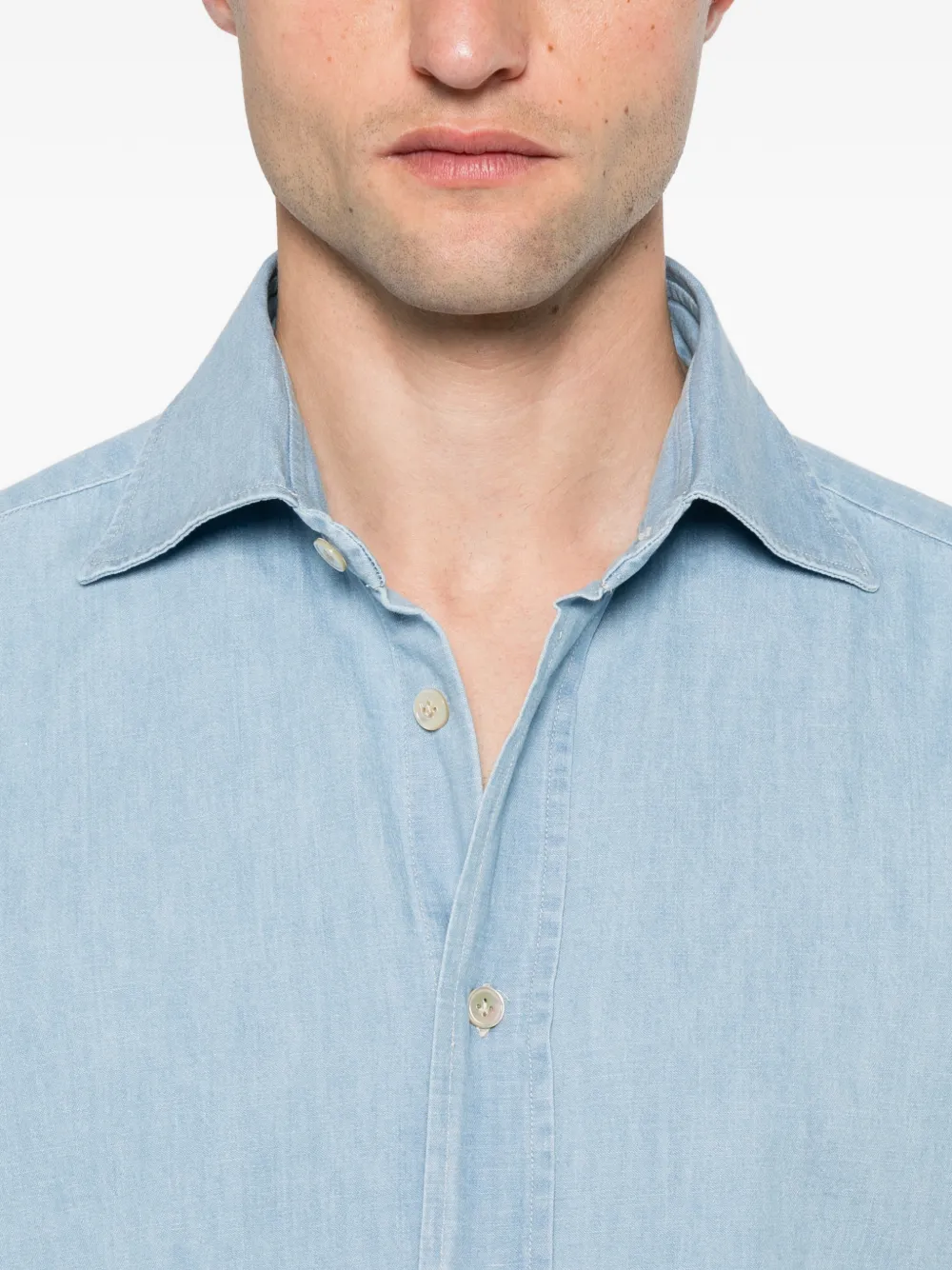 Eleventy Overhemd met lange mouwen Blauw