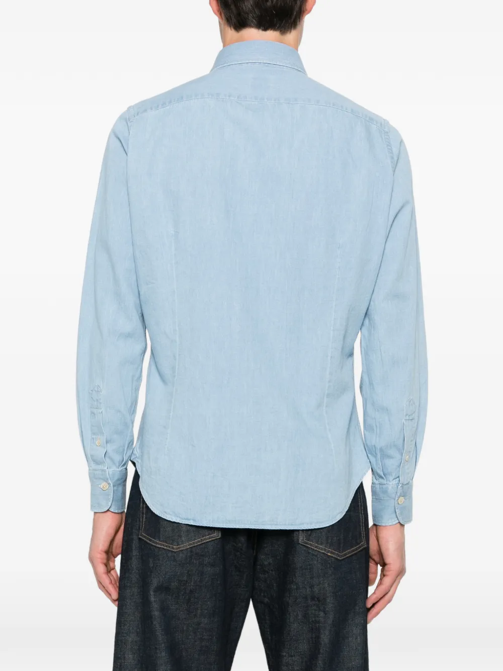 Eleventy Overhemd met lange mouwen Blauw