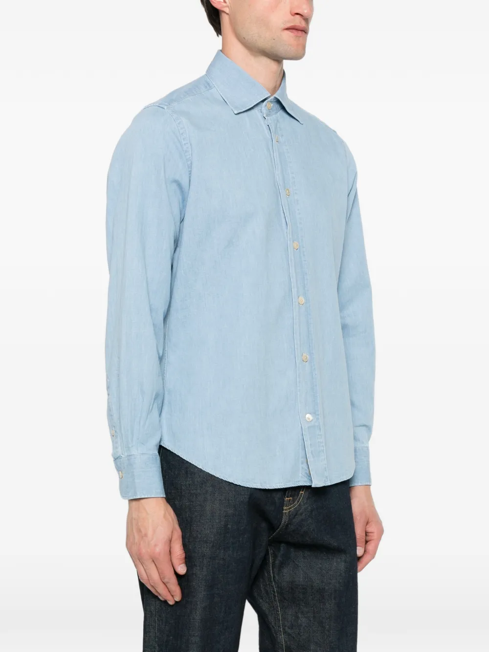 Eleventy Overhemd met lange mouwen Blauw