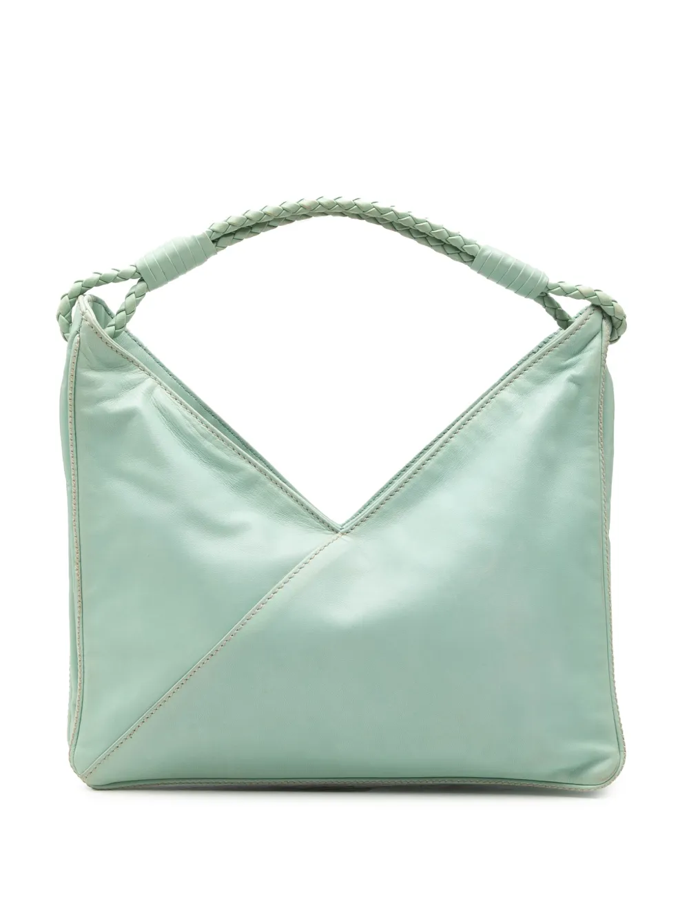 Bottega Veneta Pre-Owned 2012-2025 Nappa Deep V Hobo shoulder bag - Verde