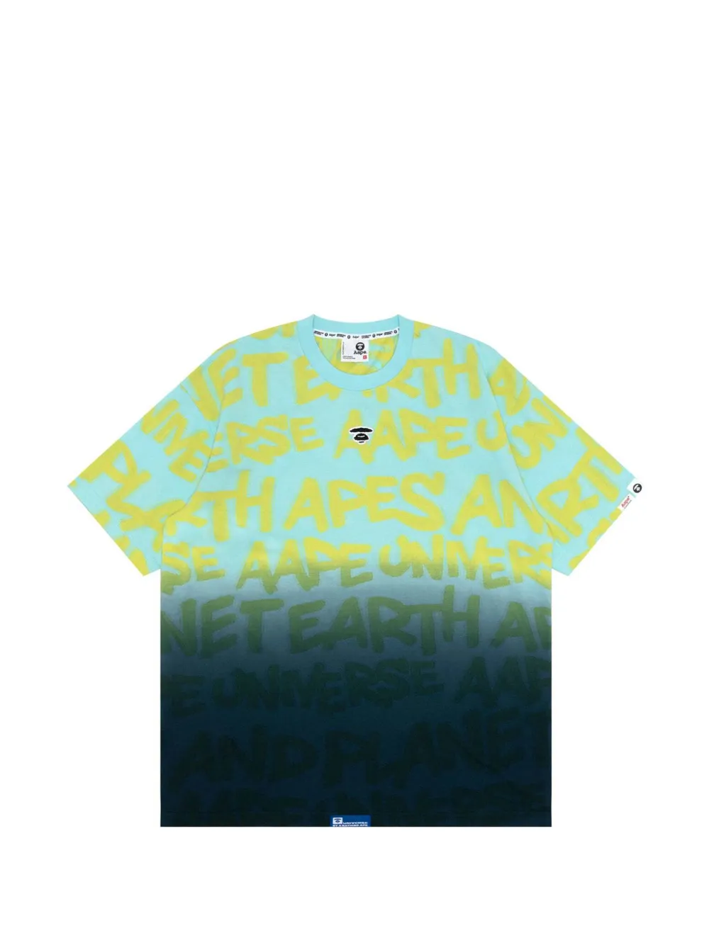 AAPE BY *A BATHING APE® Moonface-logo patterned T-shirt · M