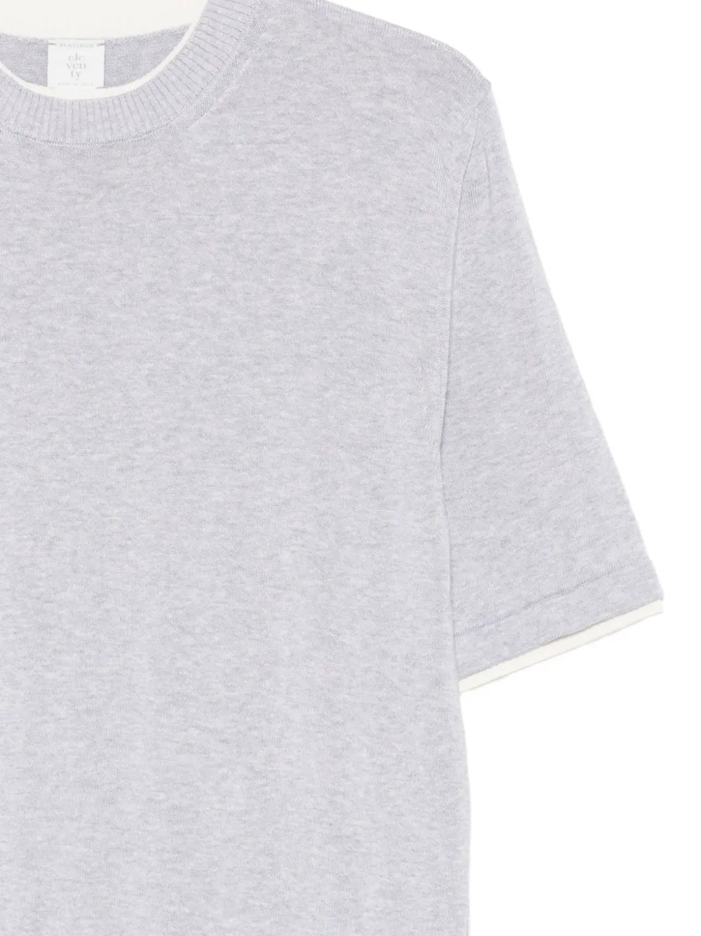 Eleventy T-shirt met gelaagd detail Grijs