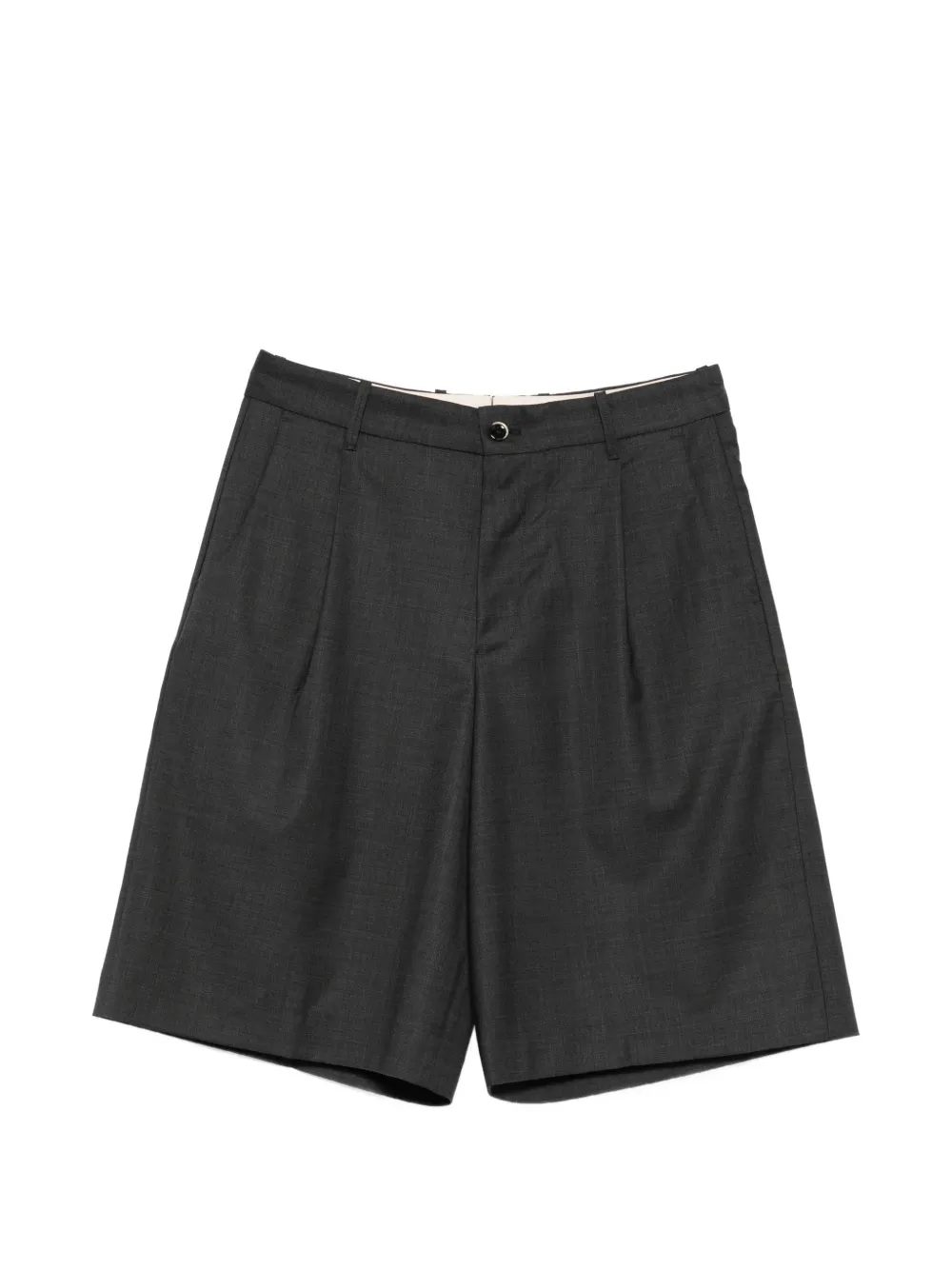 Nine In The Morning Odell belt-loop pleated shorts - Grigio