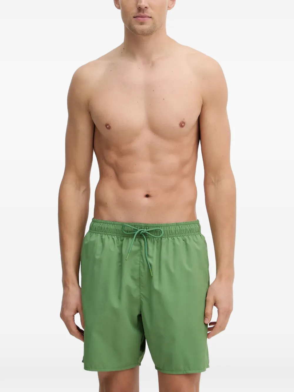 Lacoste logo-patch drawstring swim shorts