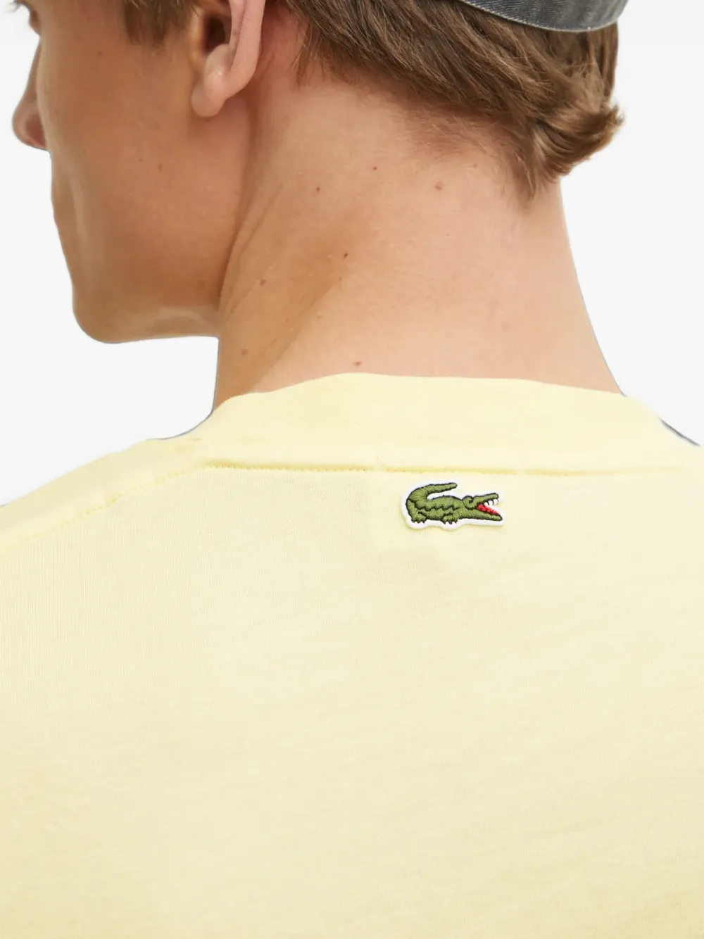 Lacoste T-shirt met logoprint Geel