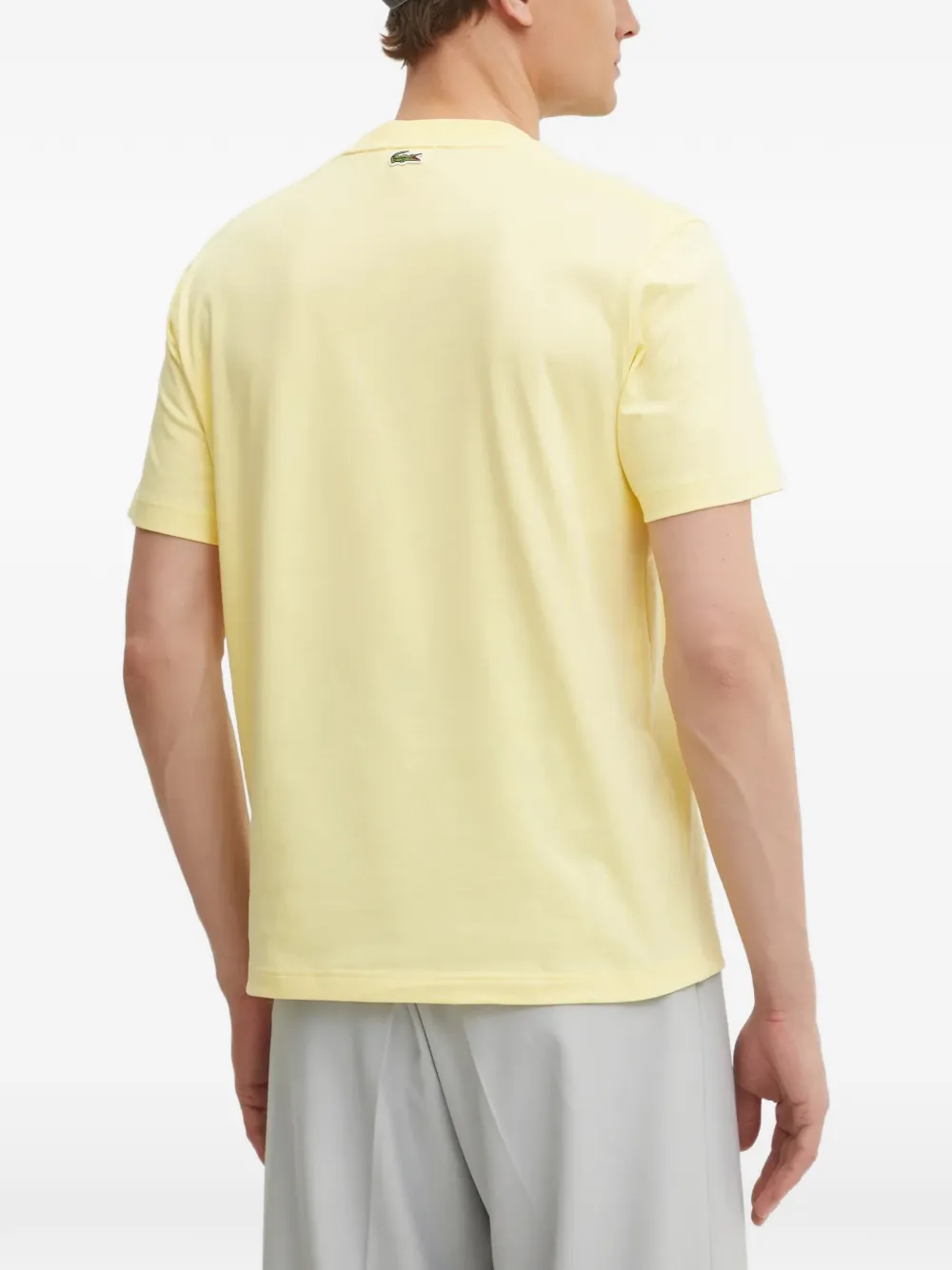 Lacoste T-shirt met logoprint Geel