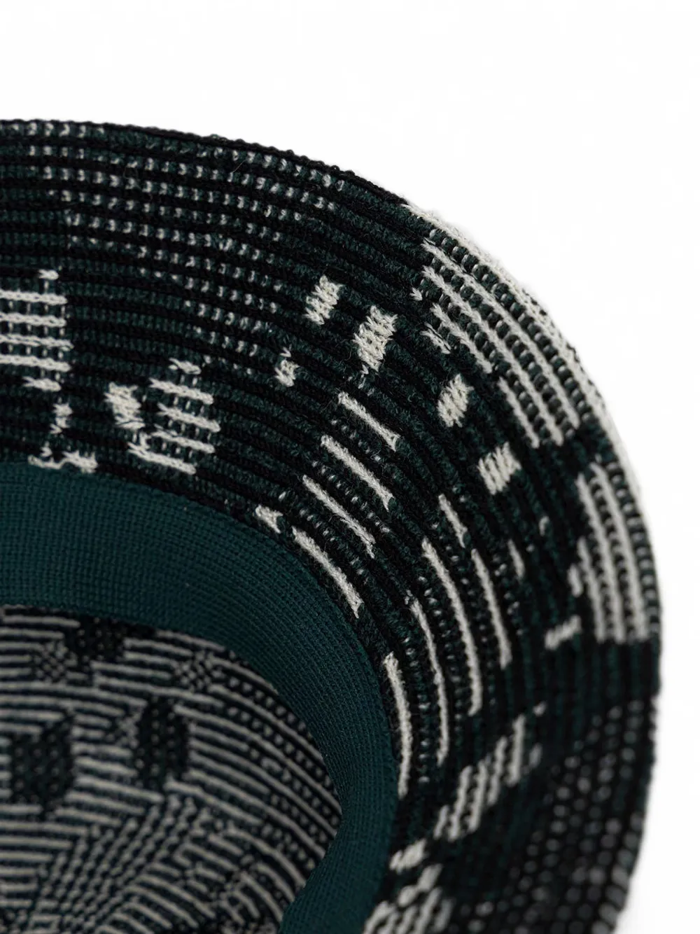 Kangol abstract-pattern bucket hat Groen