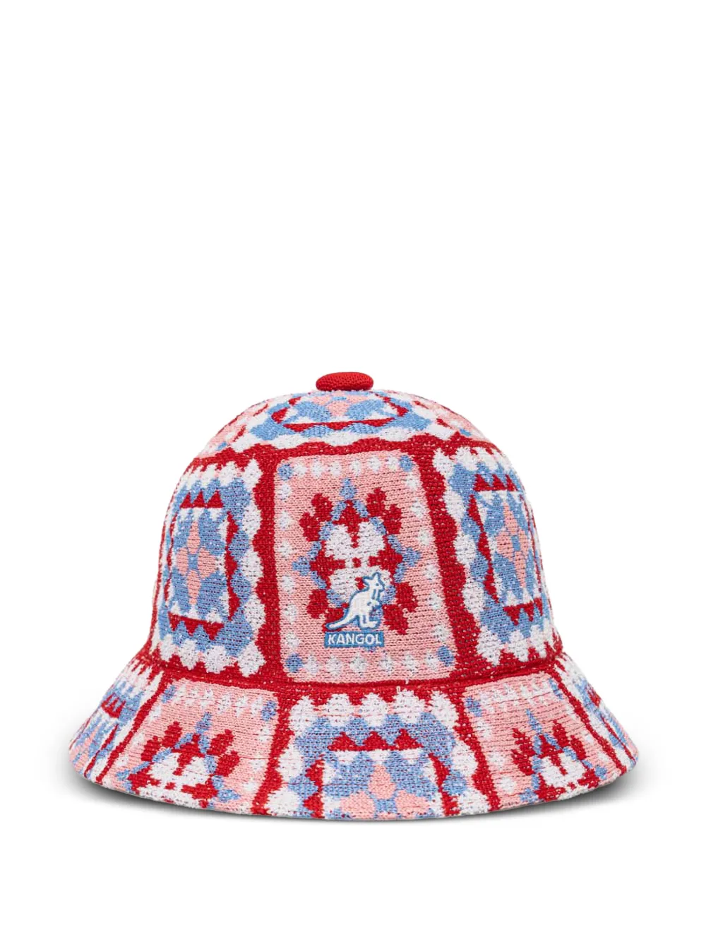 Kangol crochet-knit bucket hat - Rosso