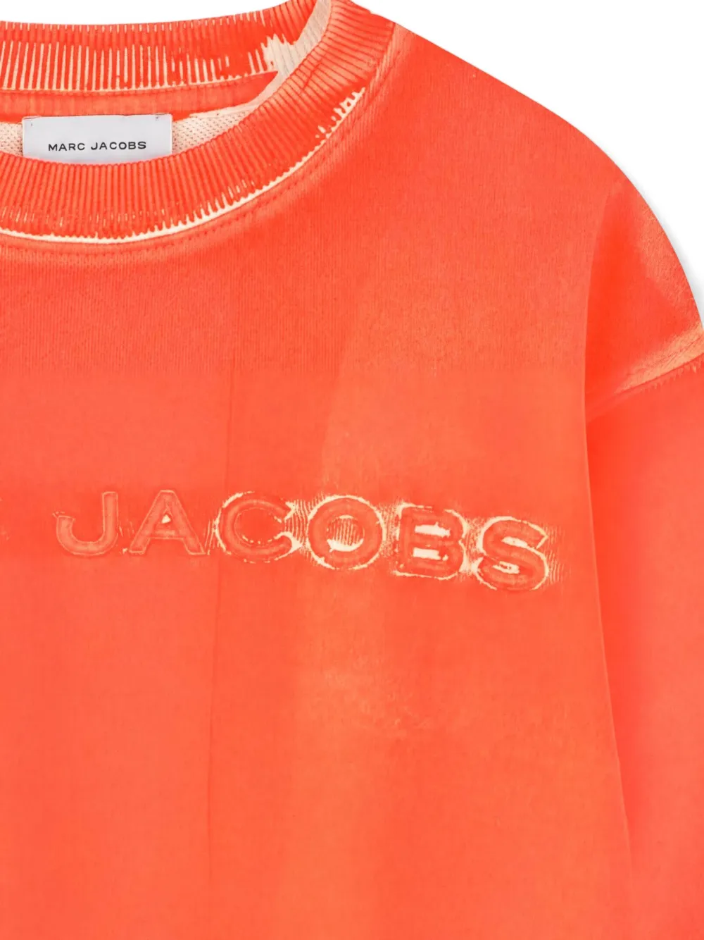 Marc Jacobs Kids Sweater met logo-reliëf Oranje