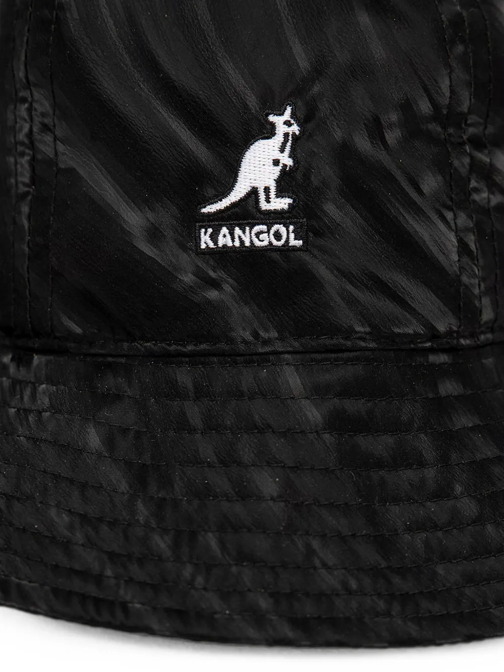 Kangol Vissershoed met logopatch Zwart