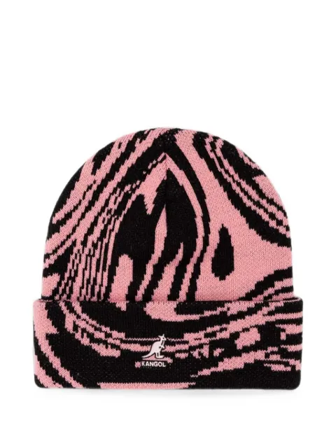 Kangol abstract-print beanie hat
