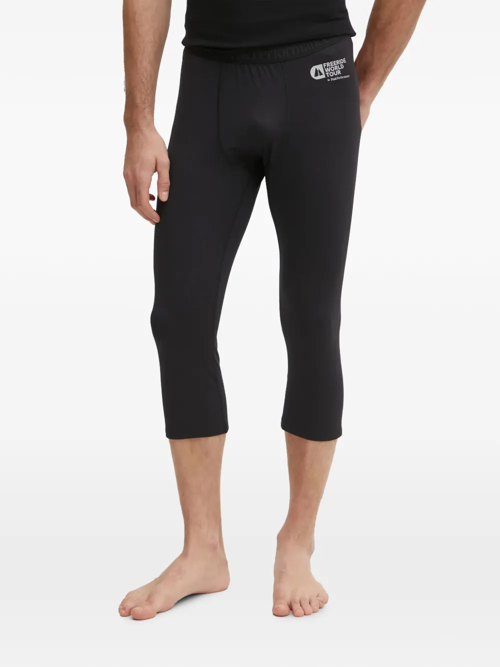Peak Performance Fwt Spirit Logo-print Leggings In Black