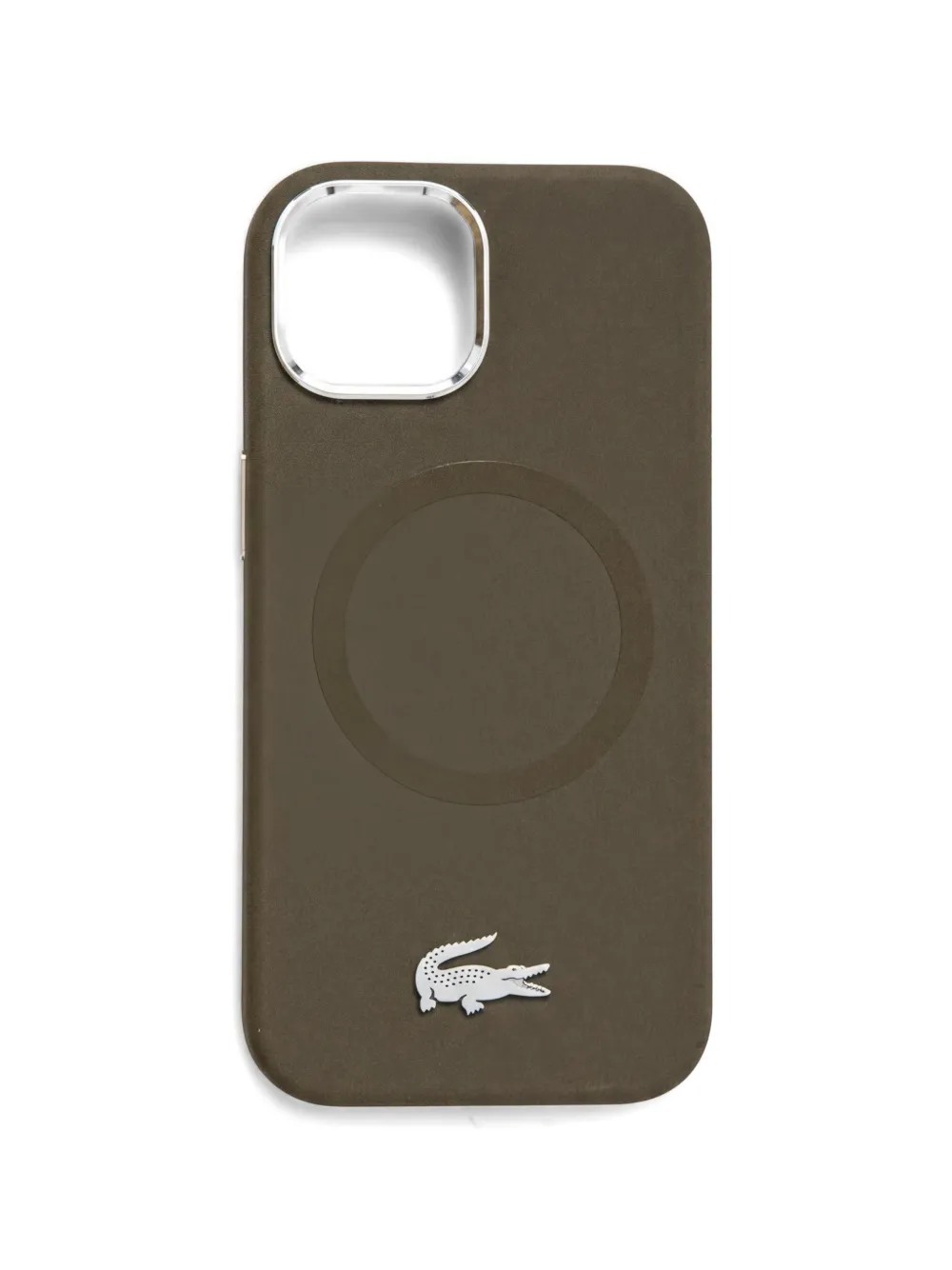 Lacoste Cover per iPhone 15 con logo - Verde