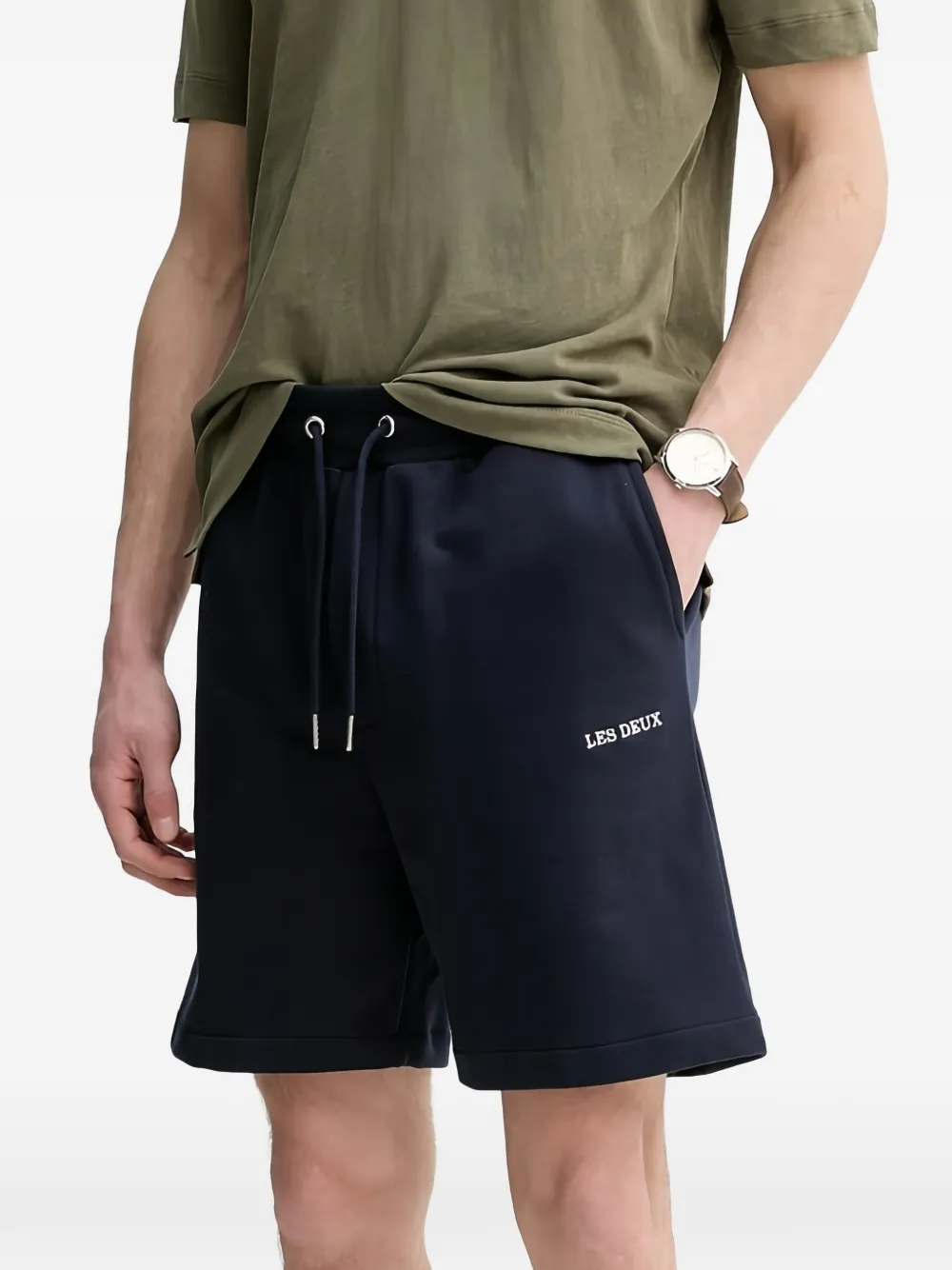 Les Deux Shorts met trekkoord Blauw