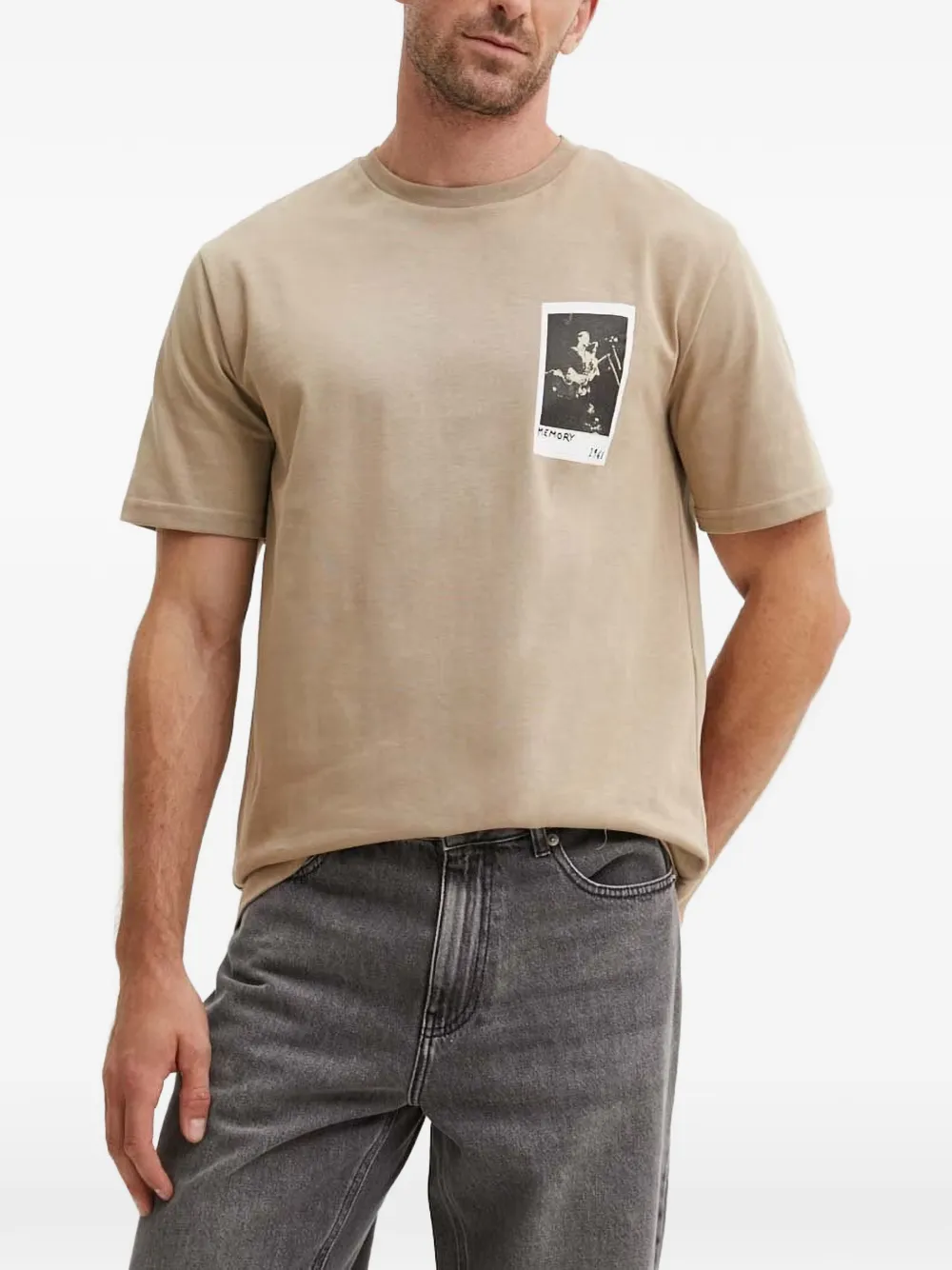 Les Deux image-print T-shirt - Tons neutres