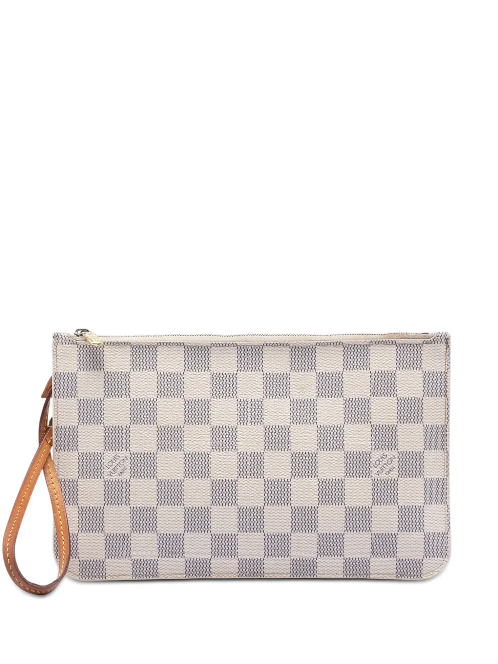 Louis Vuitton Pre-Owned 2016 Damier Azur Neverfull MM pouch - Bianco
