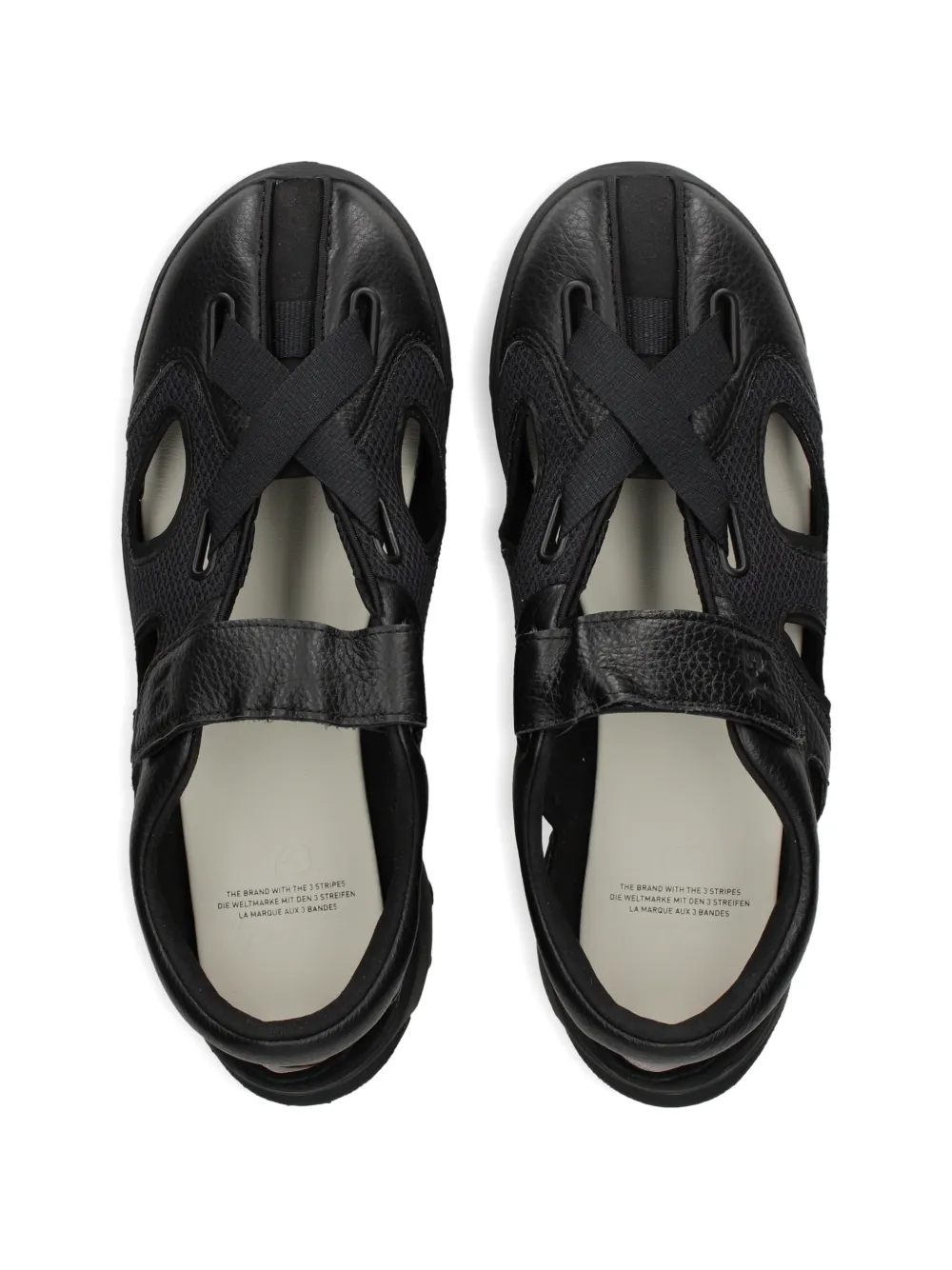 Y-3 Uitgesneden sandalen Zwart