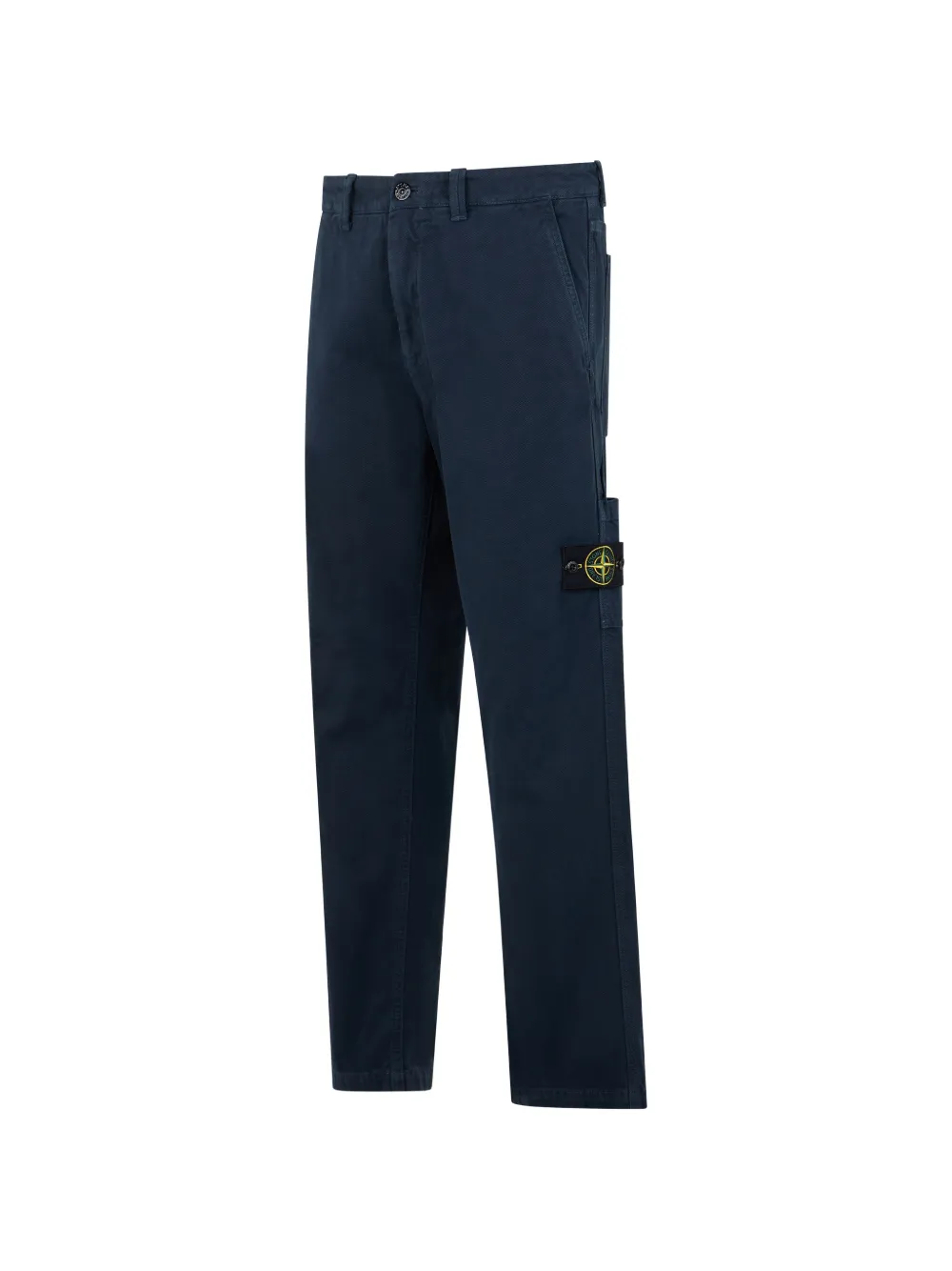 Stone Island Broek met logopatch Blauw