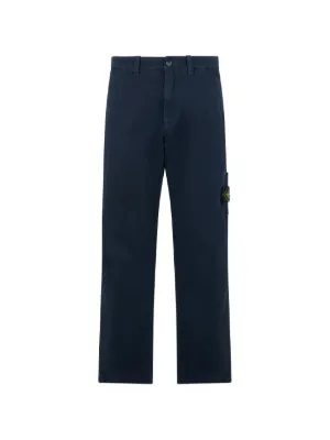 Stone Island garment-dyed Cargo Pants | Blue | FARFETCH MY