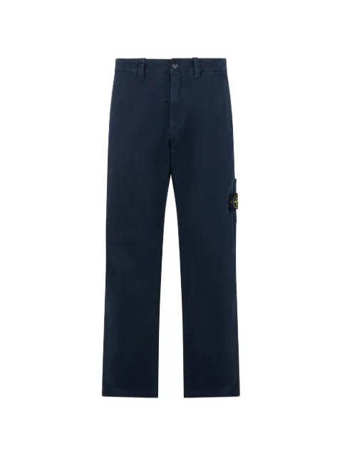 Stone Island logo patch trousers