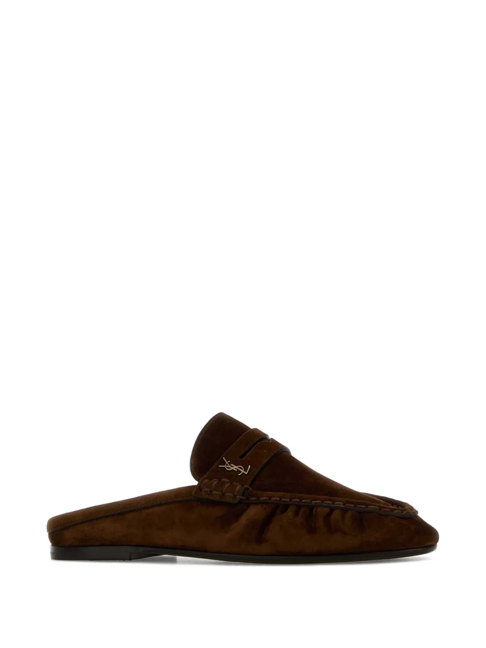 Saint Laurent suede loafers mules Bruin