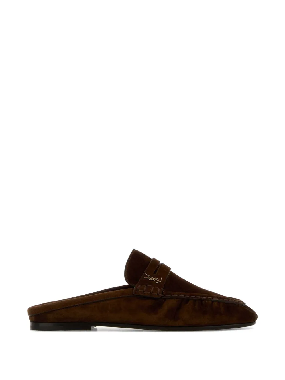 Saint Laurent suede loafers mules Bruin
