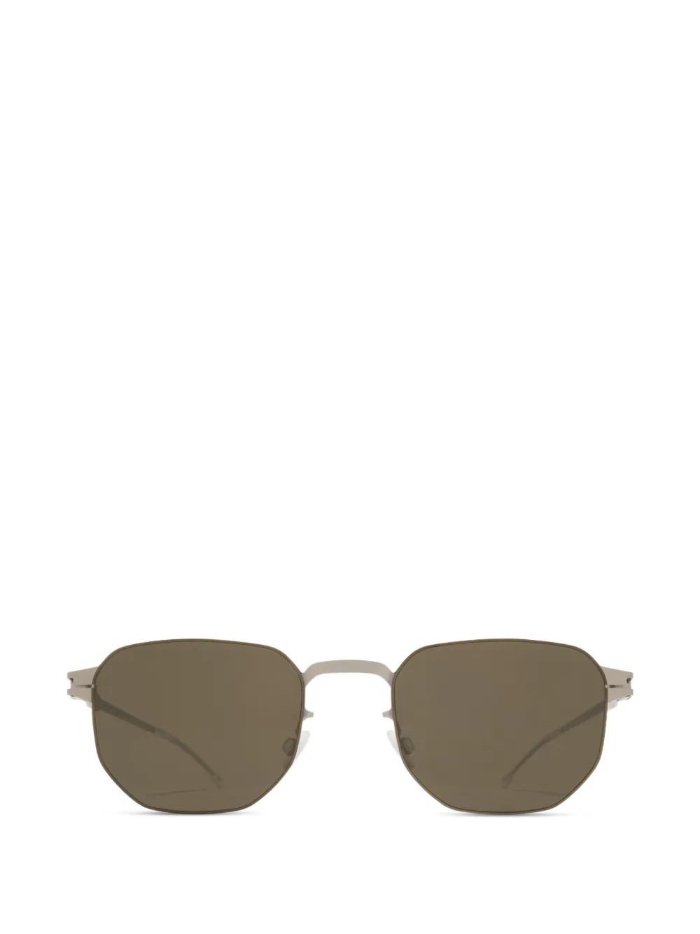 Mykita Bijan metal geometic-frame sunglasses - Argento